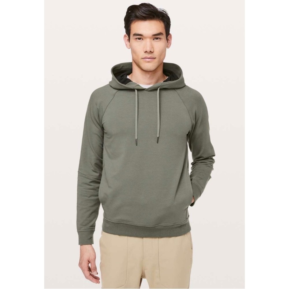 Lululemon City Sweat Pullover Hoodie Sage Green Mens Size Small LM3AUPS Active